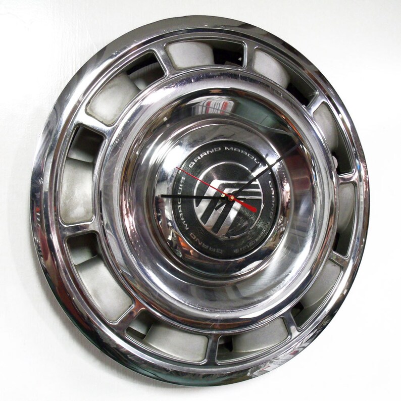 1988 1991 Mercury Wall Clock Grand Marquis Hubcap Clock Etsy