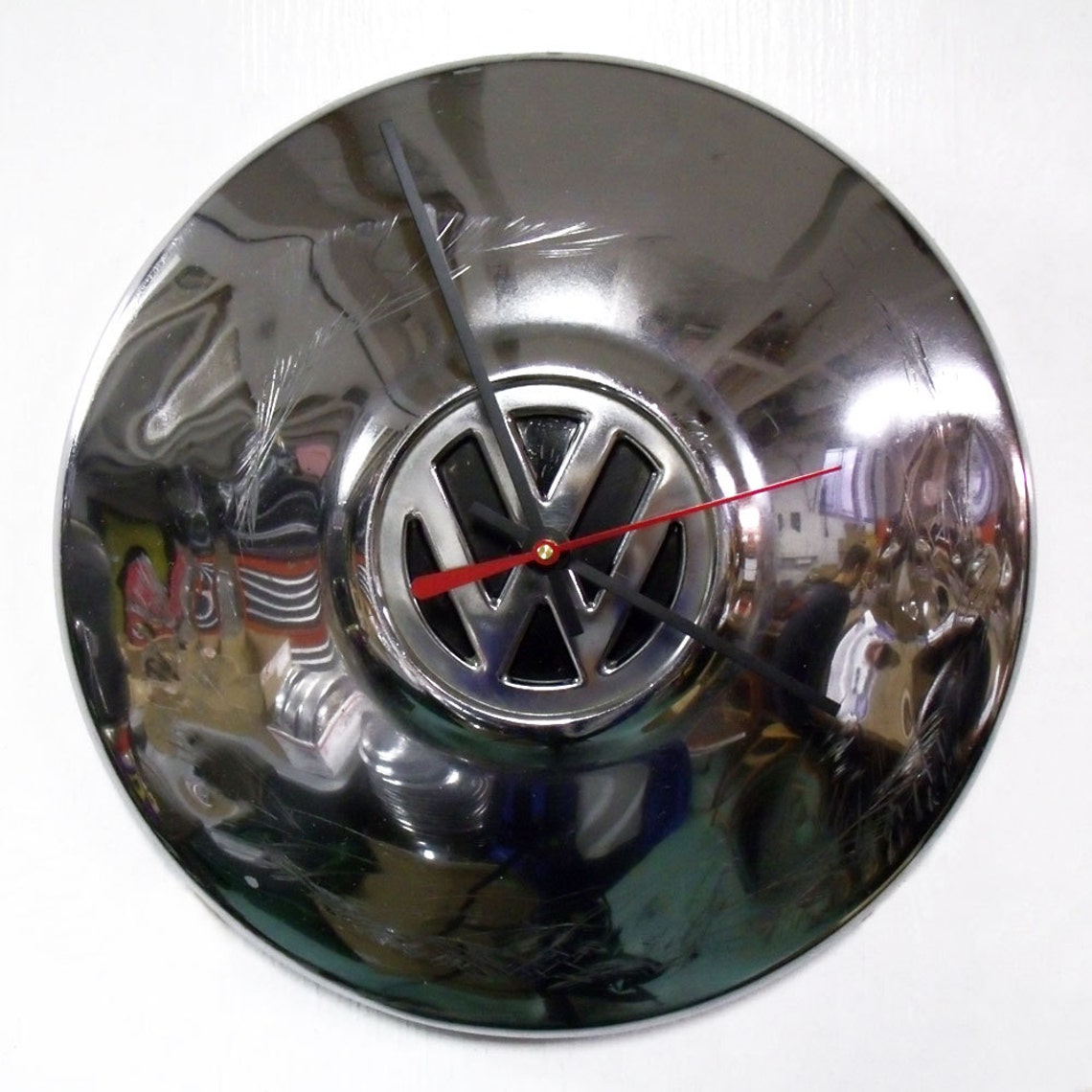 Retro VW Clock Volkswagen Beetle Hubcap Clock Volkswagon Etsy