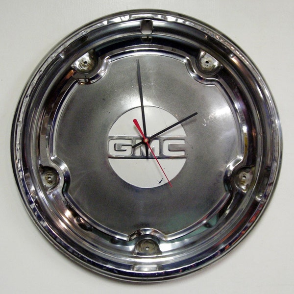 GMC Hubcap Clock - 1967 - 1968 Pickup Truck Wall Clock