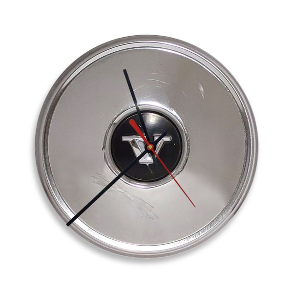 1965 - 1970 Volvo Hubcap Wall Clock - 122 122s 123gt 142 144 1800 1800s P1800 Series Automotive Hub Cap Father's Day Gift Car Enthusiast