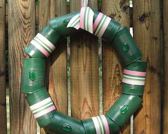 Cantastic Hunter Green Wreath - Rustic Metal Wreath - Eco Wreath - Best Gifts - Spring Decor