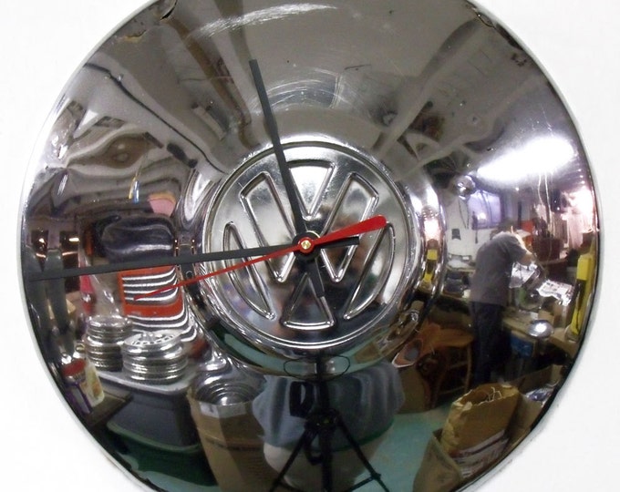 VW Beetle Clock Volkswagen Bug Hubcap Retro Volkswagon Etsy