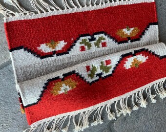A Scandinavian Wool Vintage Table Runner / Home Interior / Gift for Home