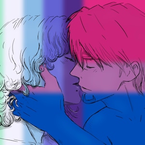 Pride Tiger and Bunny Taibani Barnaby and Kotetsu anime art high quality print