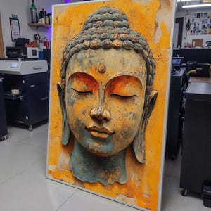 Buddha Leinwand Gemälde,Buddhistische Wanddekoration,Buddha Print Wandkunst,Asiatische Wandkunst,Buddha Poster,Dekoration,Yoga Kunstwerk,Meditations Kunstdruck