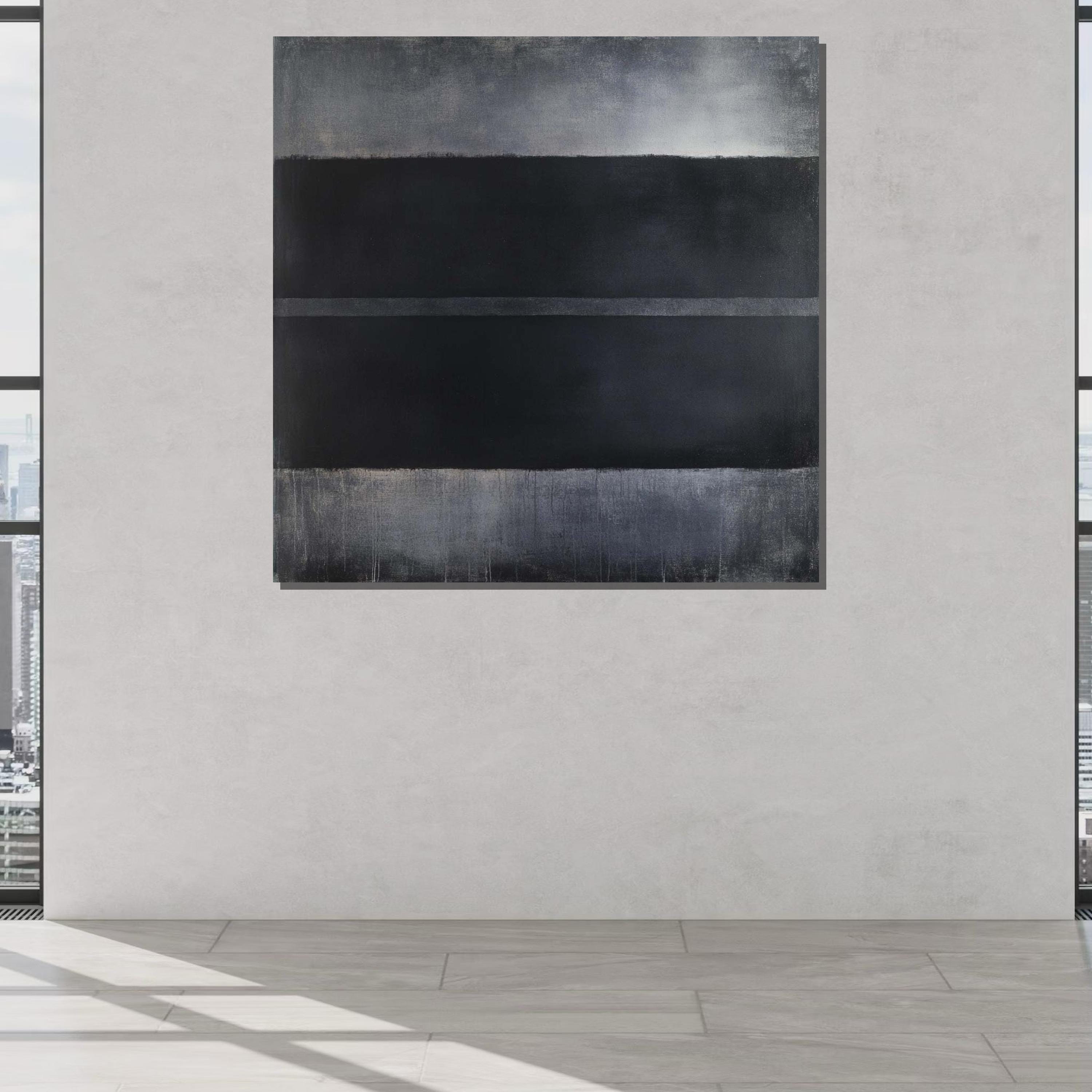 Black Mark Rothko Framed Canvas,mark Rothko Wall Art, Art Reproduction ...