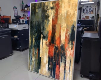 Modern Abstract Canvas Wall Art, Urban Color Blocks, Contemporary Geometric Design, Home Decor wall decoration, canvas print, wall art