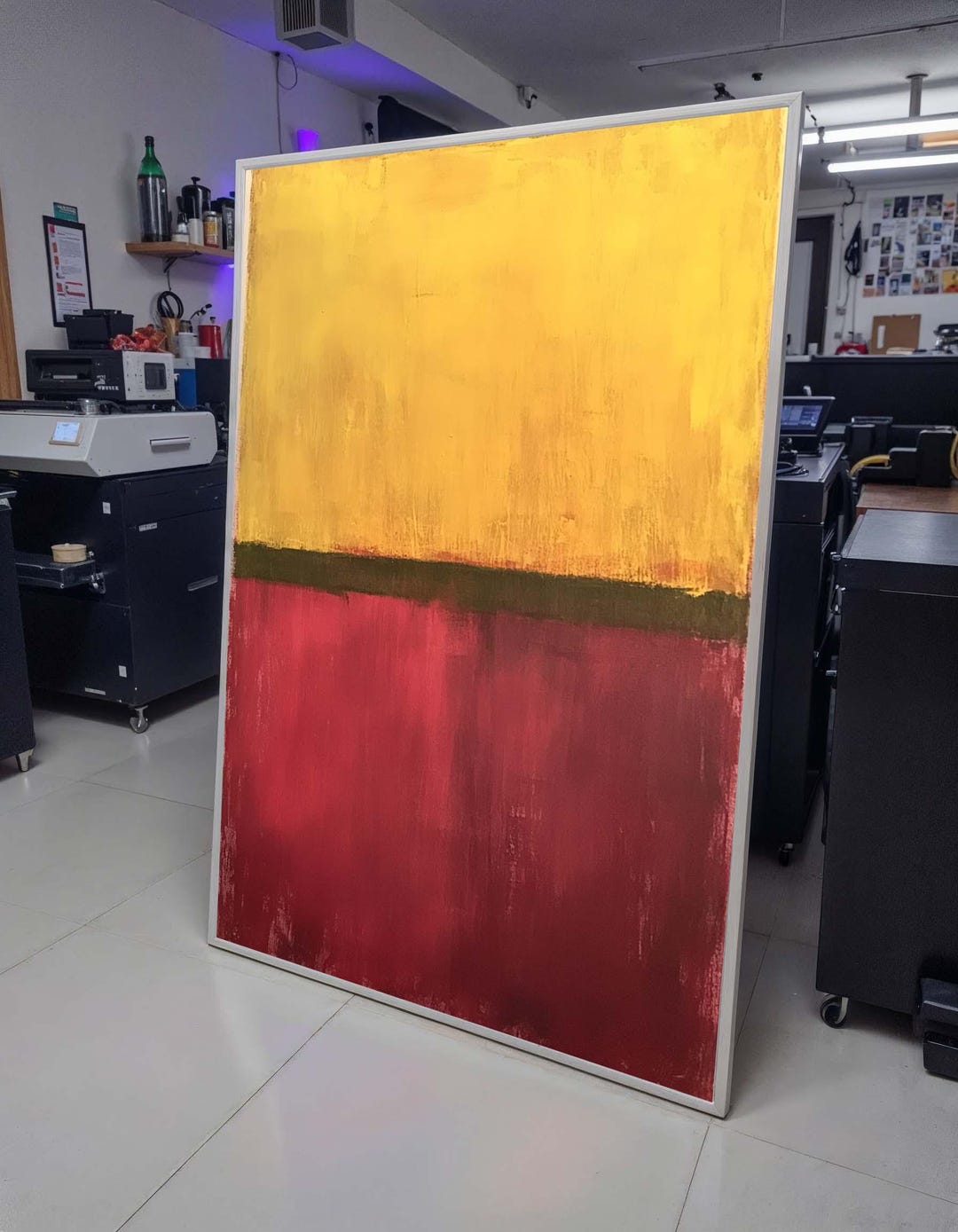 Marc Rothko Frames Red- Yellow Mark Rothko Framed Canvas,mark Rothko Wall Art, Art ...