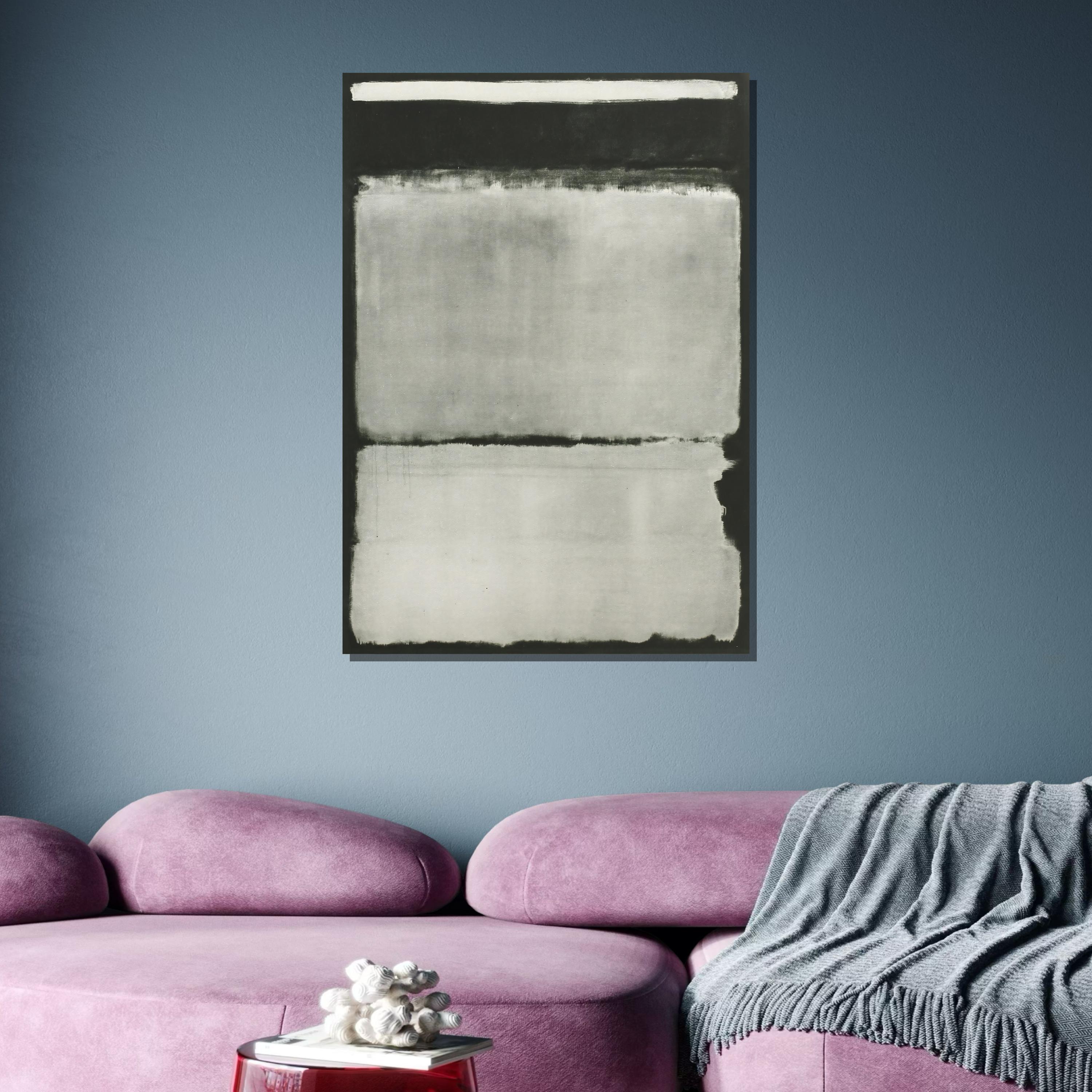 Marc Rothko Frames Black-white Mix Mark Rothko Framed Canvas,mark Rothko Wall Art, Art ...