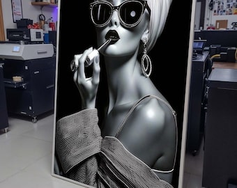 シックなオードリー ヘップバーン キャンバス アート、クラシック映画