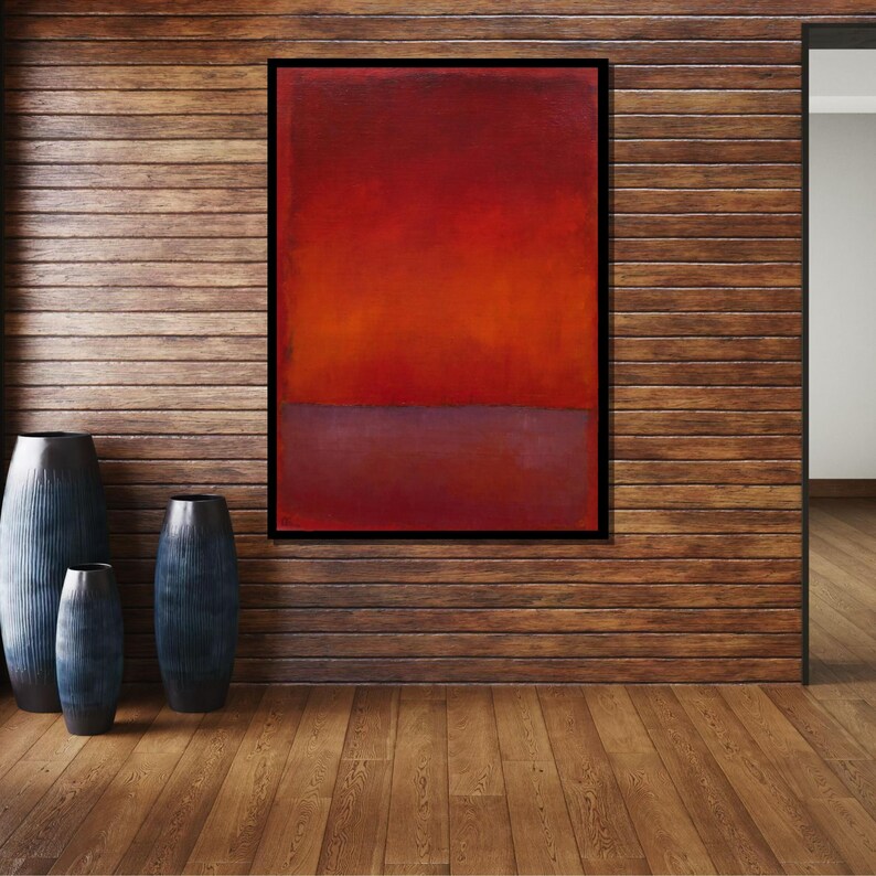 Marc Rothko Frames Red Mark Rothko Framed Canvas,mark Rothko Wall Art, Art Reproduction ...