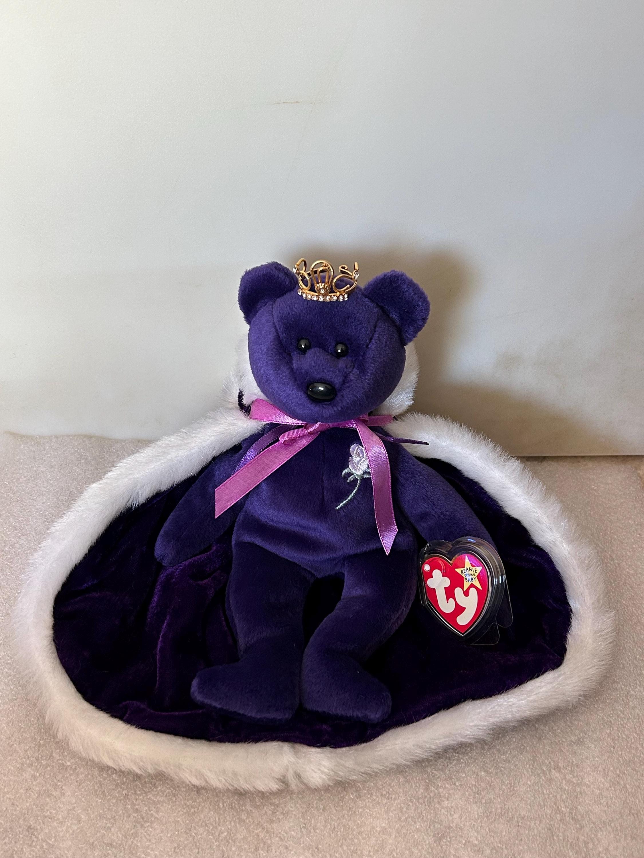 Rare 1997 Original Vintage Purple Princess Diana Beanie Baby