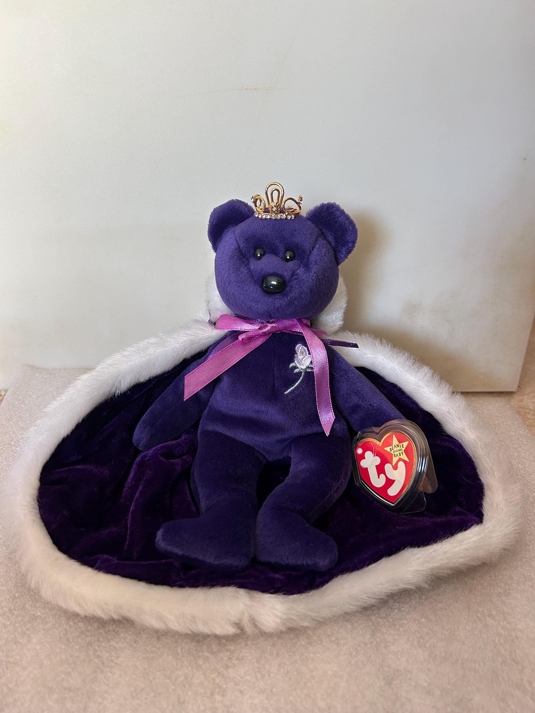 Rare 1997 Original Vintage Purple Princess Diana Beanie Baby