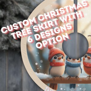 Custom Christmas Tree Skirt, Family Gift for Xmas, Personalized Christmas Tree Home Decor, Family Gift, Christmas Decoration