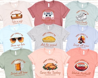 Personalized Family Thanksgiving 2024 Shirt, Thanksgiving party, Thanksgiving Matching Tshirts, Friendsgiving Group Shirts, Family Outfits