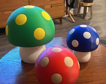 Lámpara de mesa con forma de hongo