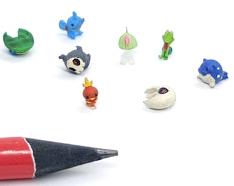 Dollhouse miniature real capsule toys (gashapon) with mini Pokemon toys, Third Generation, 1/12 scale