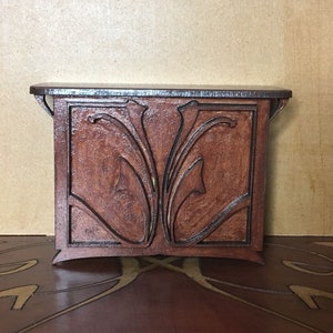Art Nouveau miniature  1/12 scale mahogany sideboard