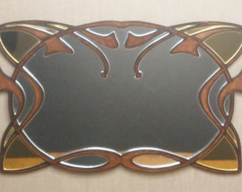Specchio Incorniciato Stile Vittoriano In Scala 1:12 - Per Case Delle Bambole, Modello D1857