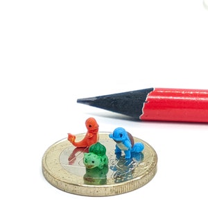 Dollhouse miniature real capsule toys gashapon with mini Pokemon toys, 1/12 scale image 3
