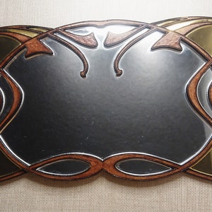Miniature Art Nouveau mirror, 1/12 miniature for dollhouses image 3