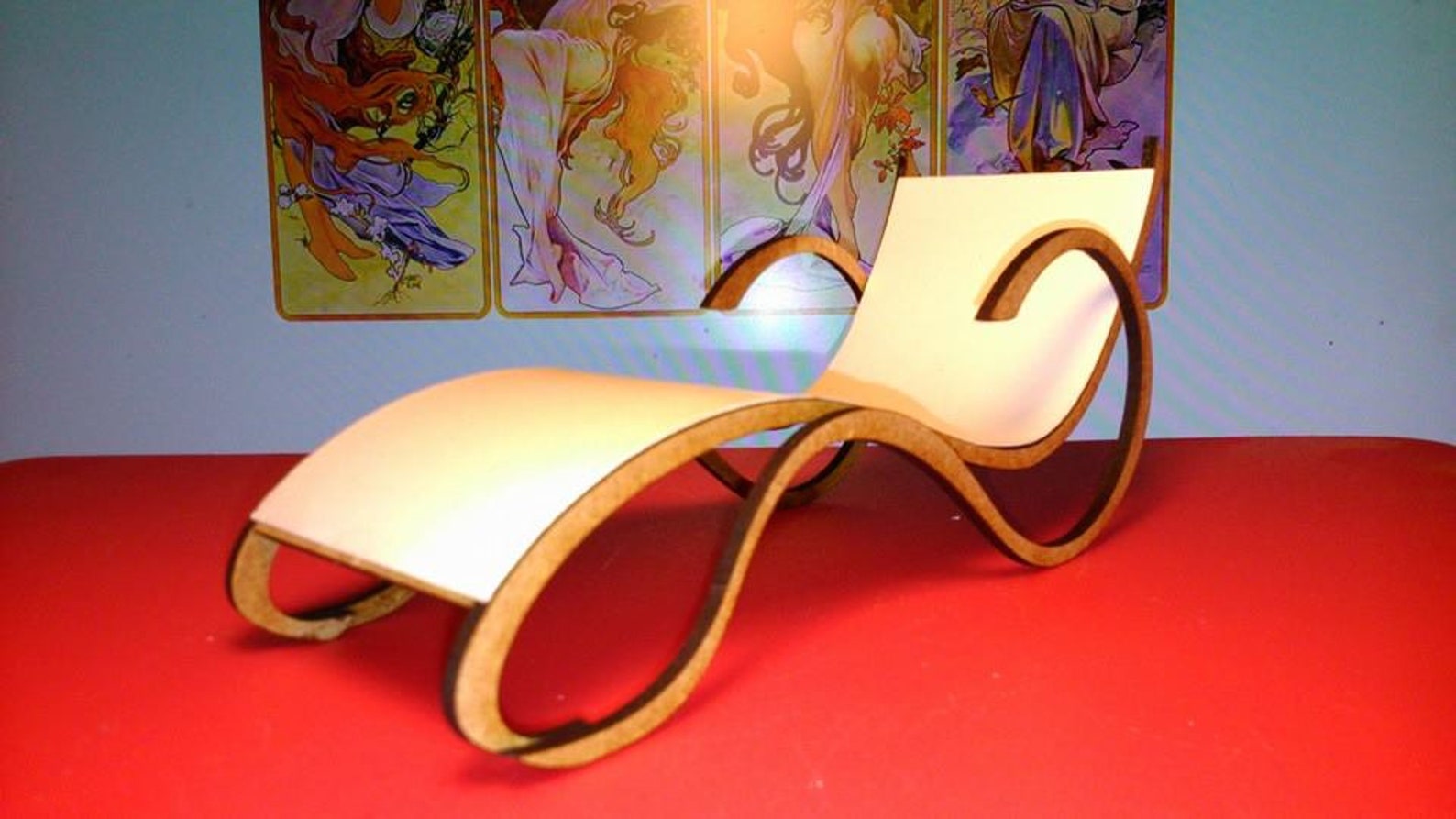 DIY Art Nouveau Chaise Longue Kit 1/12 Miniature for Etsy