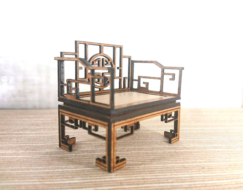 Chinese Furniture Living Room Set With 2 Armchairs 1 Sofa Etsy