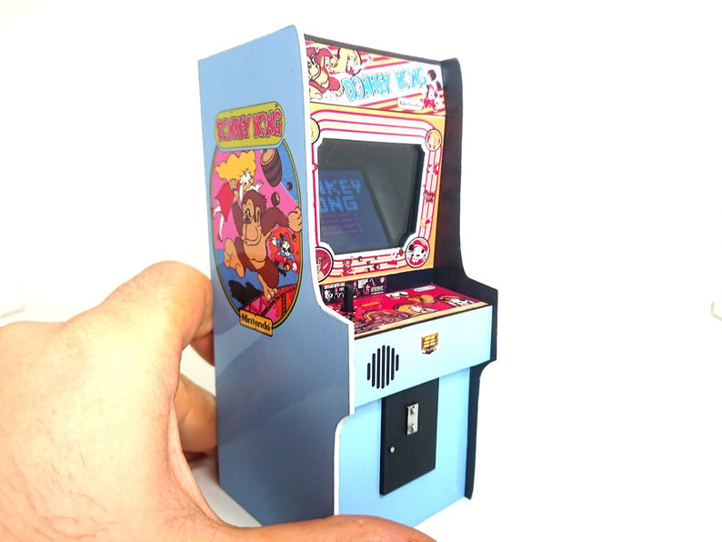 Miniature Working Donkey Kong Arcade Machine 1/12 Dollhouse Etsy