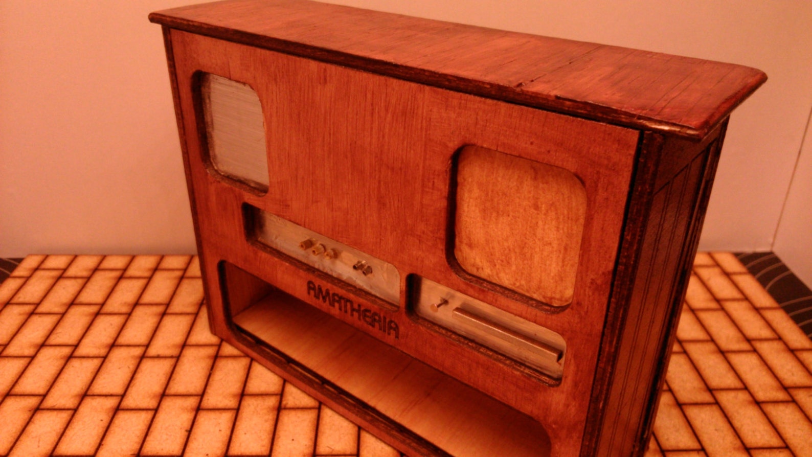 Dollhouse miniature working old TV 1/12 scale for dollhouses Etsy