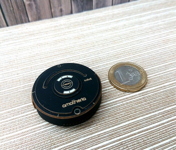Limpiador de piso robot Roomba de trabajo en miniatura escala | Etsy España
