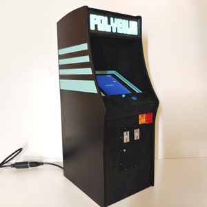 Miniature arcade machine, urban legend Polybius game, 1/6 scale image 2