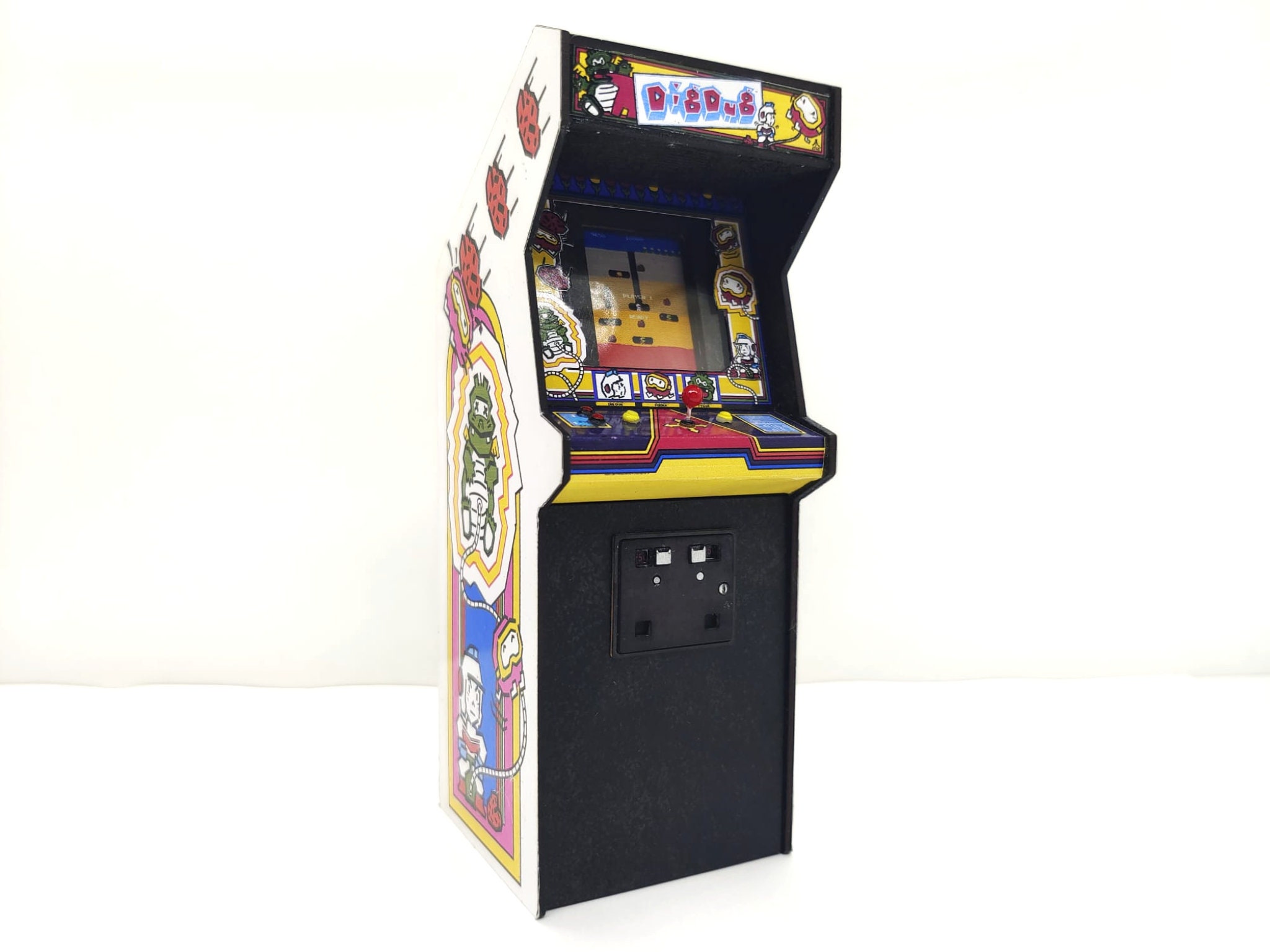 Buy Miniature Arcade Machine, Dig Dug Game, 1/12 Dollhouse Scale Online in  India - Etsy