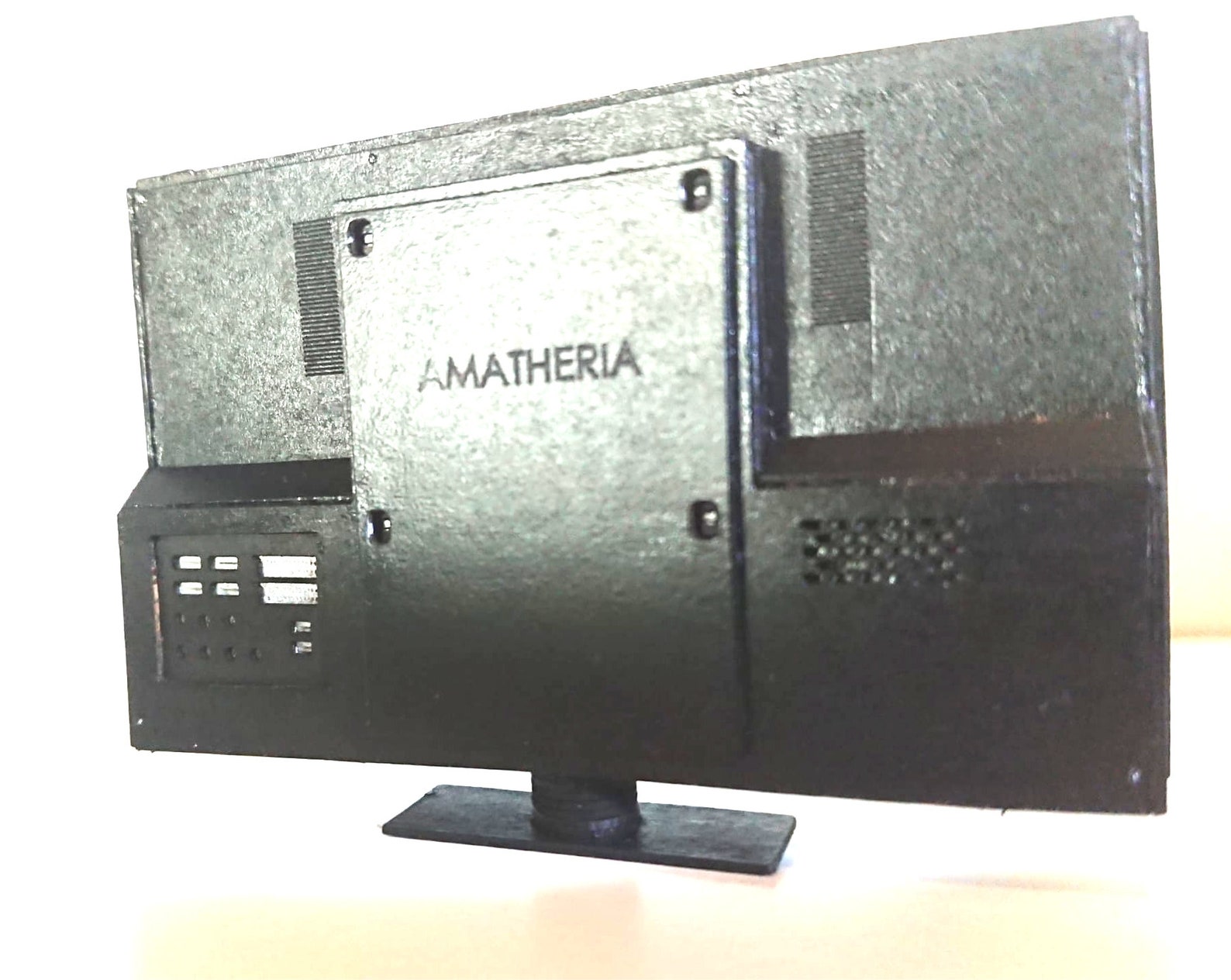 Dollhouse miniature working TV Etsy