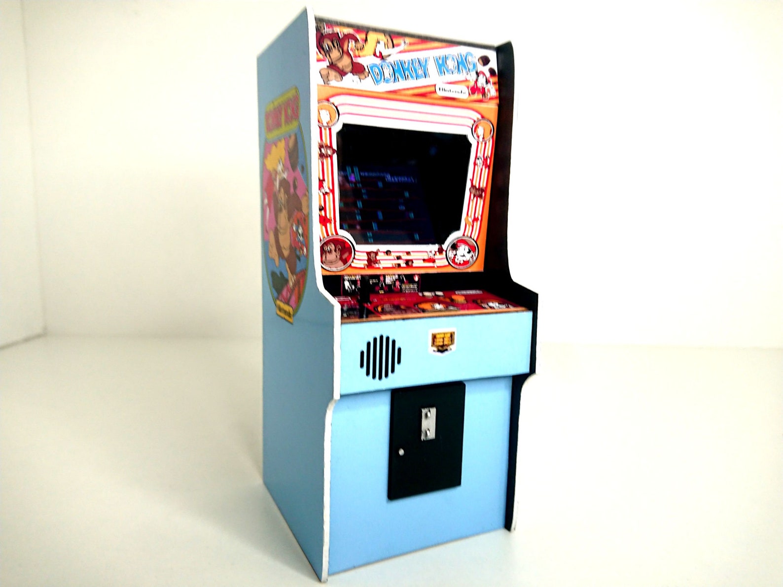 Miniature Working Donkey Kong Arcade Machine 1/12 Dollhouse Etsy