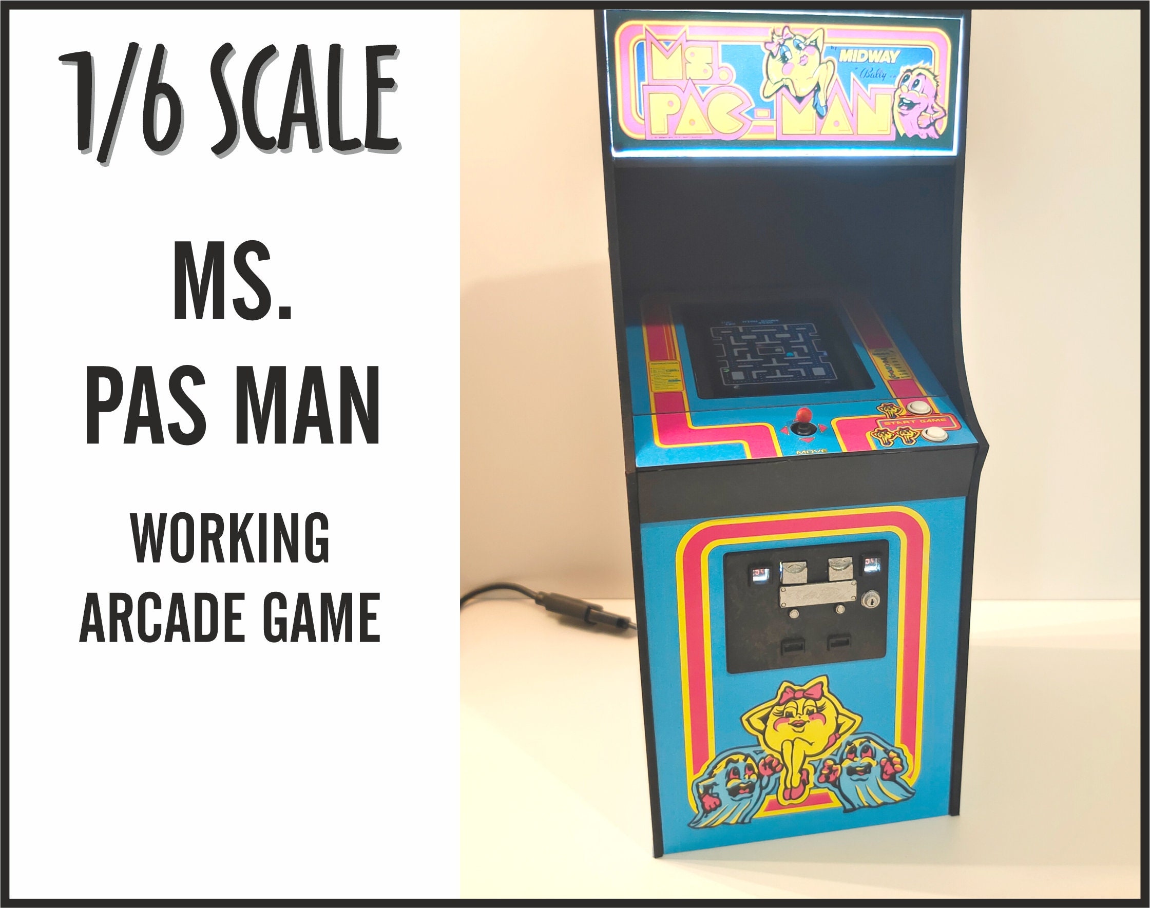 Pacman Arcade Multi Game With Built in Fridge! Plays 60 to 400 Games! For  Sale | Billiards N More