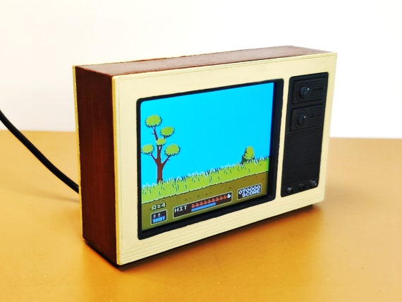 Miniature Working Retro 80s TV, 1/6 Scale (playscale, Barbie