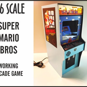 Miniatur-Super Mario Bros. Arcade-Automat, Maßstab 1:6, Spielmaßstab.