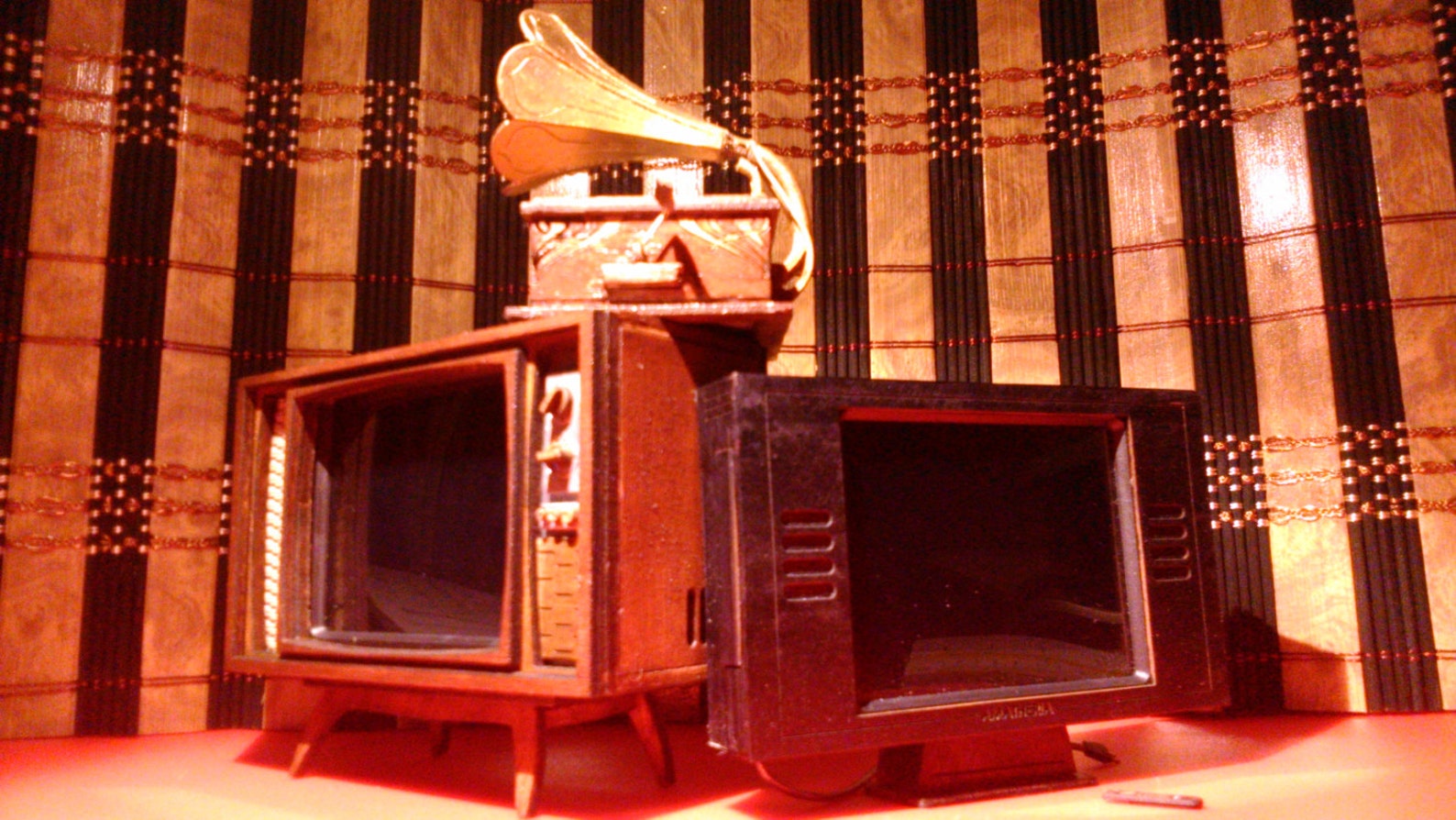 Dollhouse Miniature Working Vintage Mid Century TV 1/12 Etsy