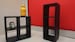 IKEA inspired miniature dollhouse  1/12  pair of EXPEDIT bookcases 