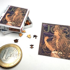 Dollhouse miniature real puzzle. It works. 80 pieces. Alfons Mucha image 1