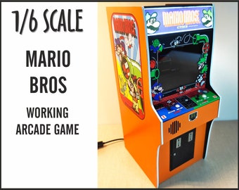 Miniature Mario Bros arcade machine, 1/6 scale