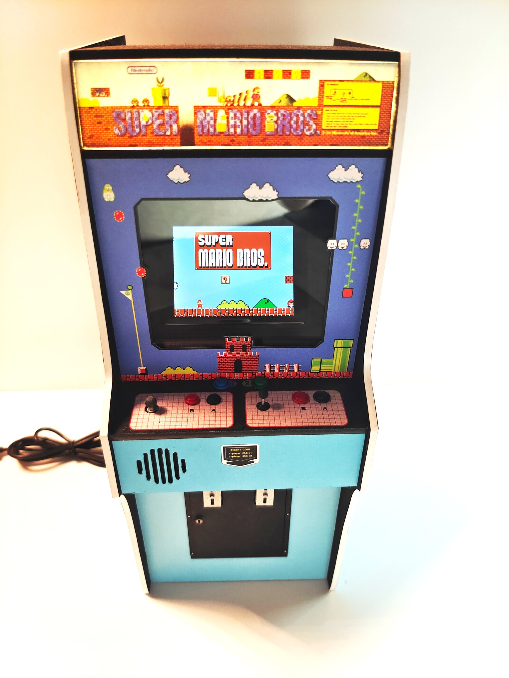 Miniature Super Mario Bros Arcade Machine 1 6 Scale Playscale. Etsy Canada