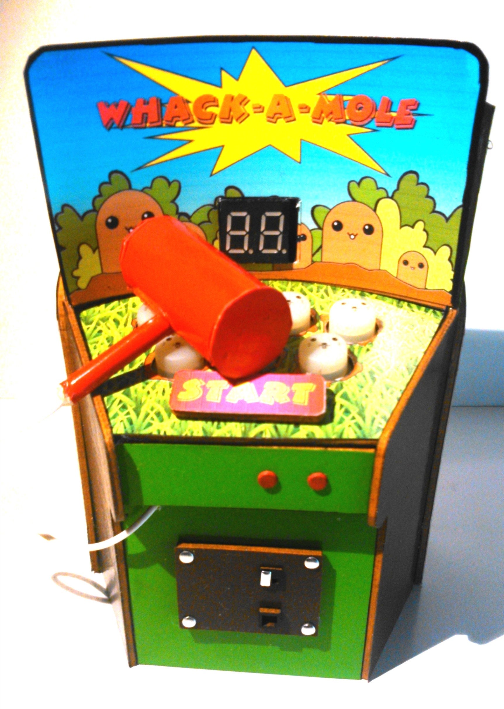 Dollhouse Miniature Real Working Whack a Mole Machine 1/12 - Etsy