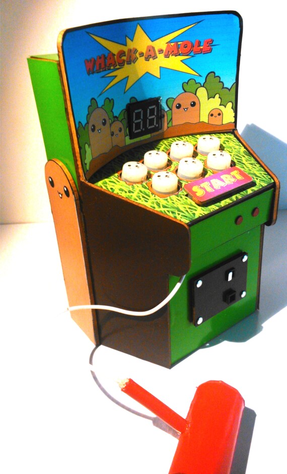 Dollhouse Miniature Real Working Whack a Mole Machine 1/12 - Etsy