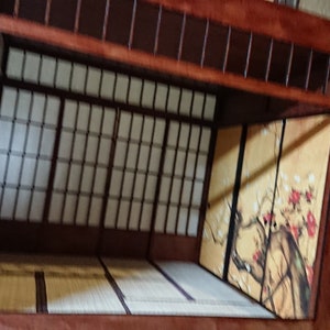 DIY Japanese roombox kit , 1/12 miniature for dollhouses image 8