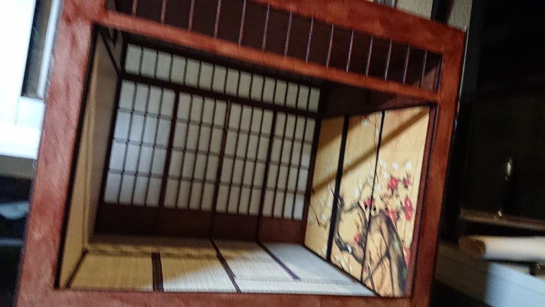 DIY Japanese roombox kit , 1/12 miniature for dollhouses image 8