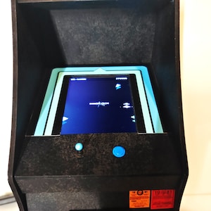 Miniature arcade machine, urban legend Polybius game, 1/6 scale image 3