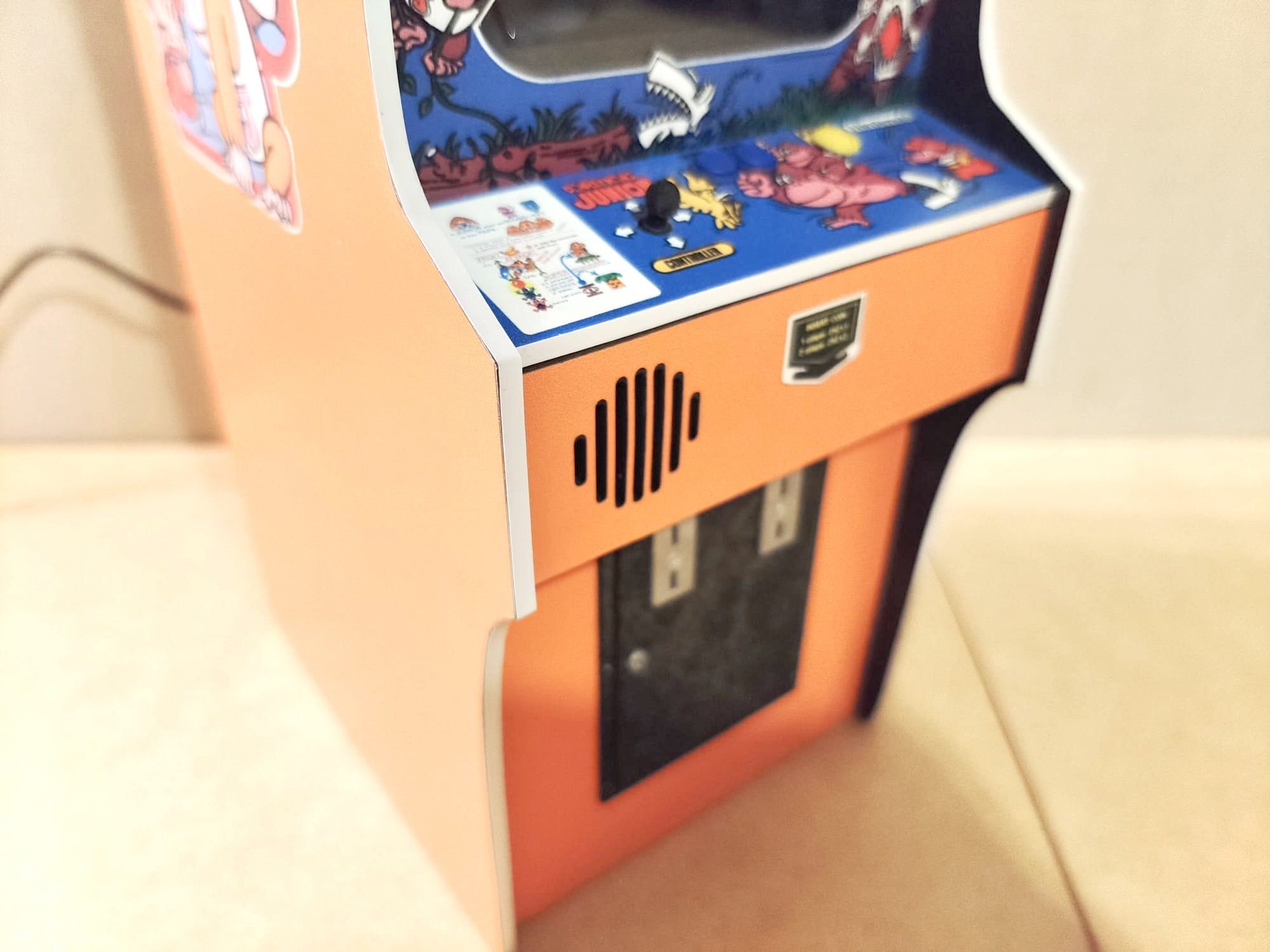 ドンキーゴングＪｒ． ミニクラシックス ミニチュアアーケードマシン、ドンキーコングJrゲーム、1/6