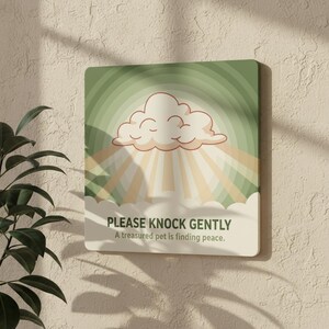 Euthanasia Sign for Vet Clinics - Aluminium Sign for Easy Temporary Placement/Removal