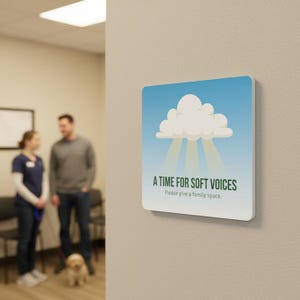 Euthanasia Sign for Vet Clinics | Empathetic Pet Loss Metal Wall Art